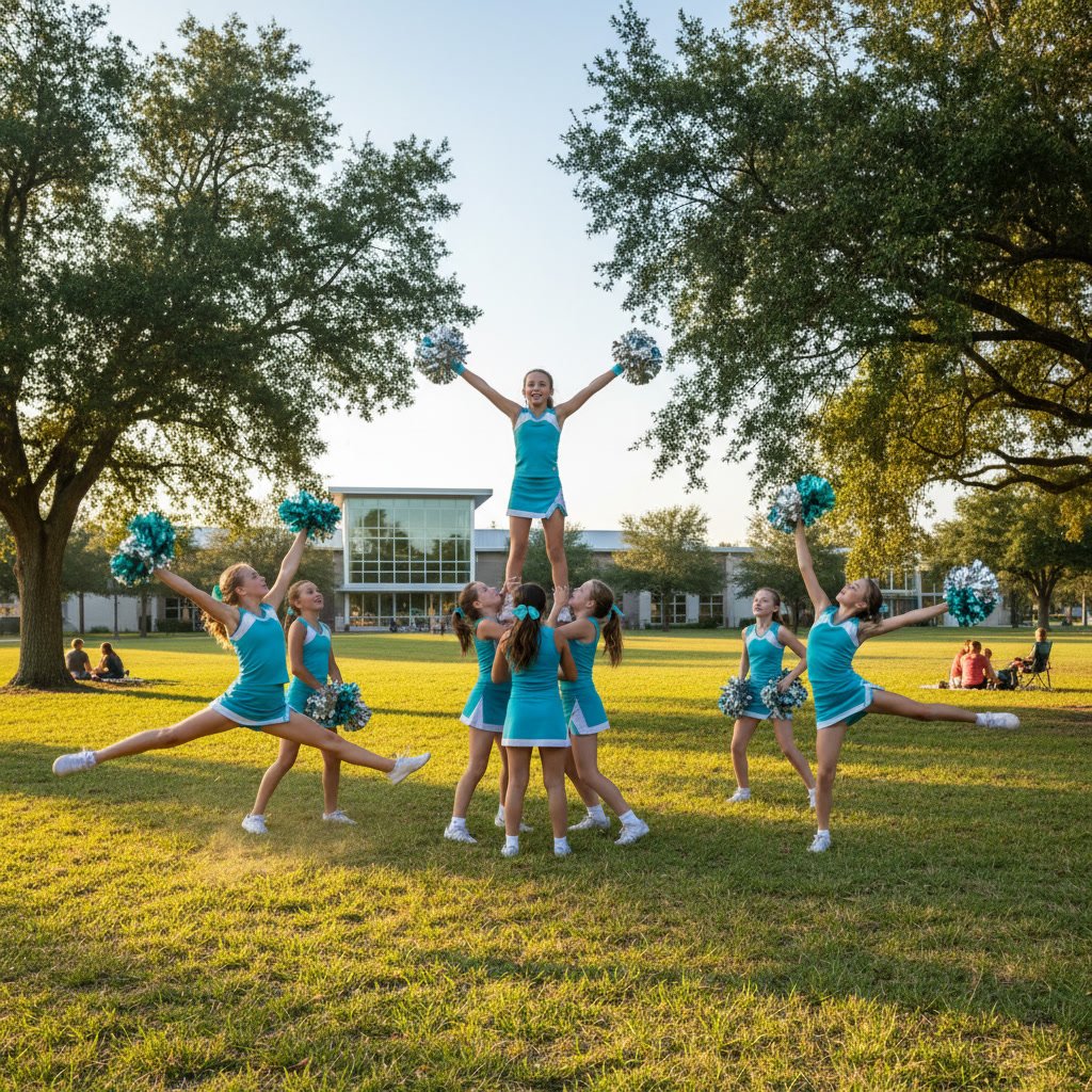 kids practicing hip-hop and tumbling moves in Greenacres dance studio